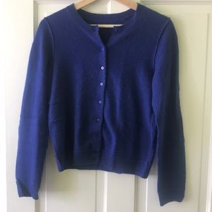 Royal Blue Cashmere Cardigan